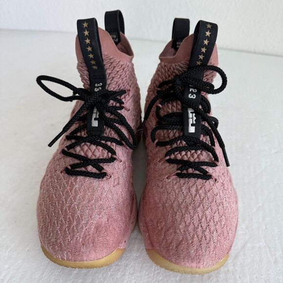 Nike LeBron XV 15 Hollywood All Star Size 15. 897650-600  Size 6Y women 7.5 - Nike LeBron XV 15 LMTD Unisex Hollywood Rust Pink Basketball